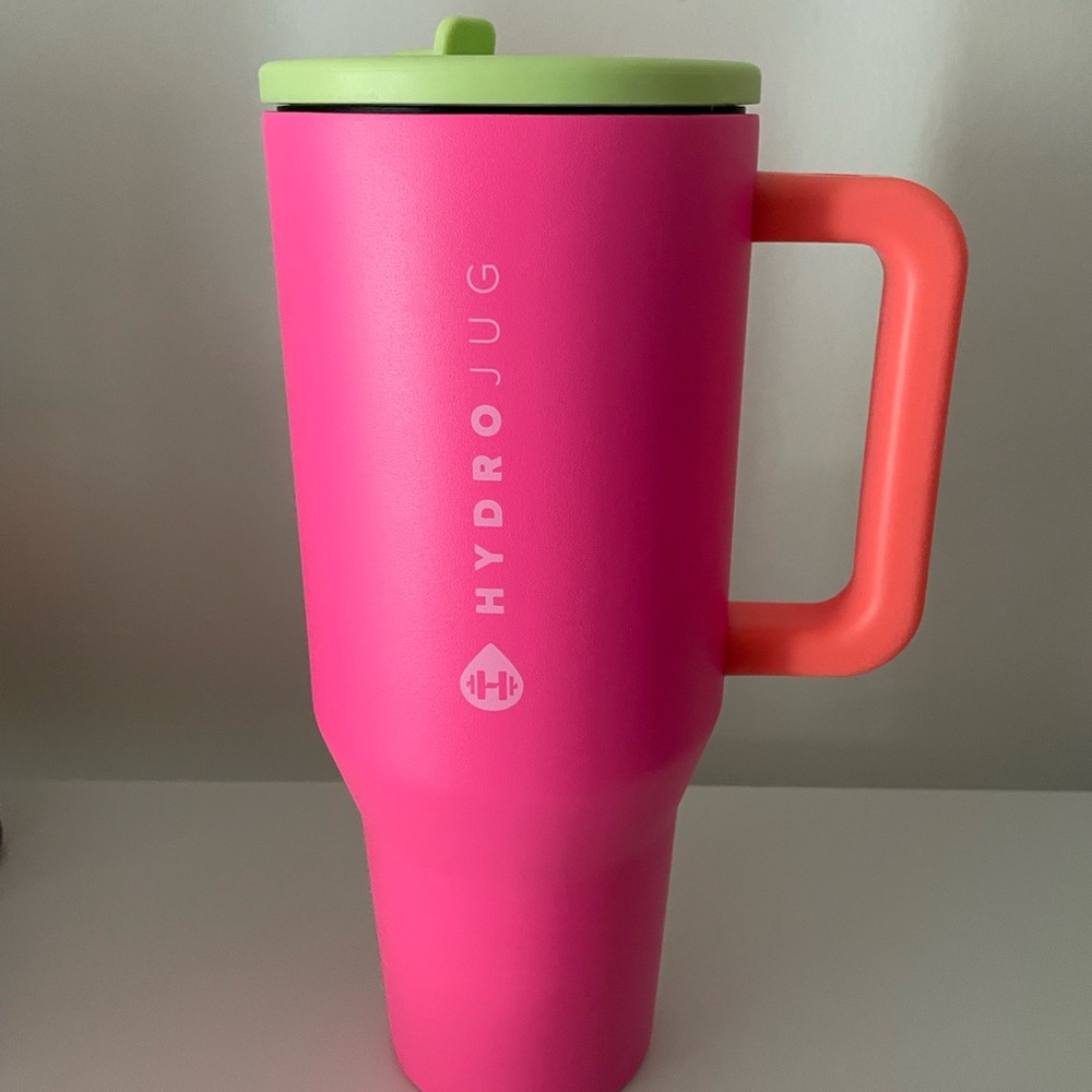 USED- pink and orange HydroJug Traveler 40oz